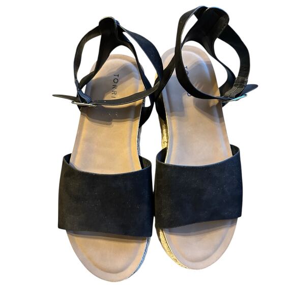 Torrid Black  Platform Sandals 10WW - Picture 2 of 8